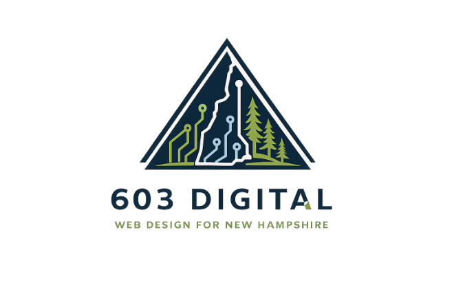 603 Digital moose-and-pines logo